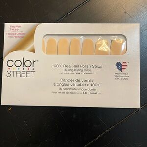 Color Street 100% real nail polish; 16 strips; Havana Honey color